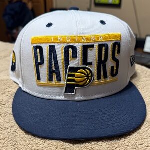 New Era Indiana Pacers Cap - White and Blue